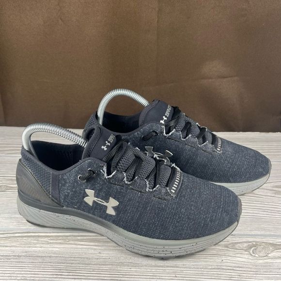 Under Armour Charged Bandit 3 Women’s Black Grey Running Shoe Size 8.5 - Picture 1 of 9